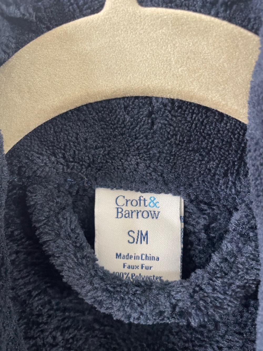 Plush Robe Deep Navy - Picture 2 of 4